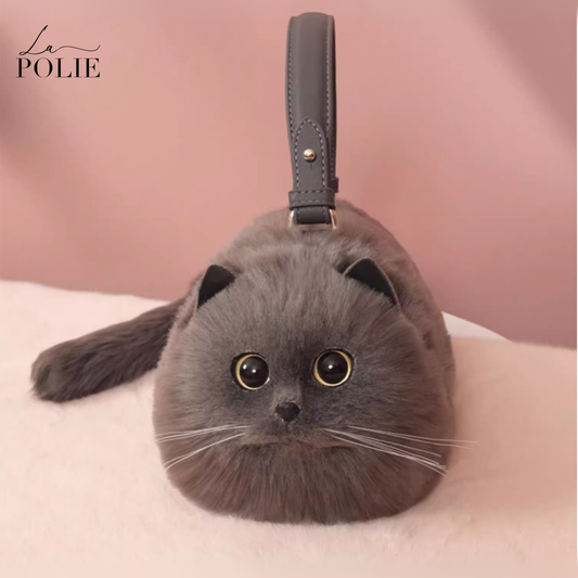 Bolsa Gato Cinza La Polie - Exclusiva