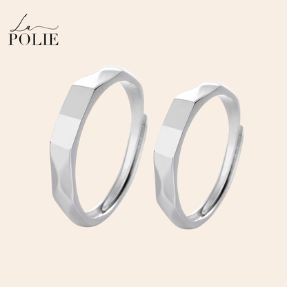 Par De Alianças Prata 925 I Love You