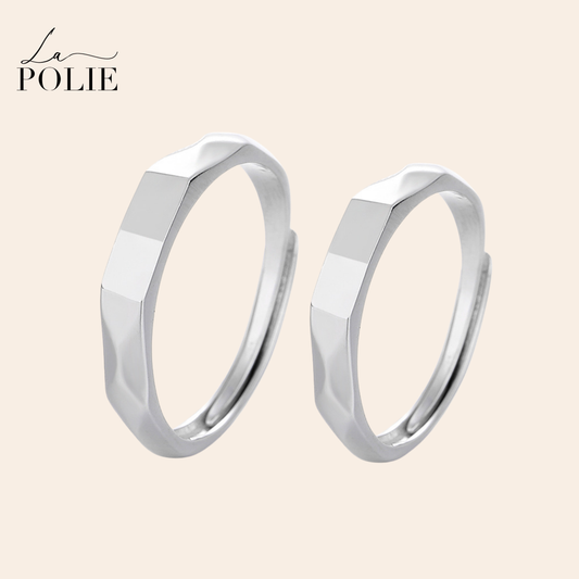 Par De Alianças Prata 925 I Love You